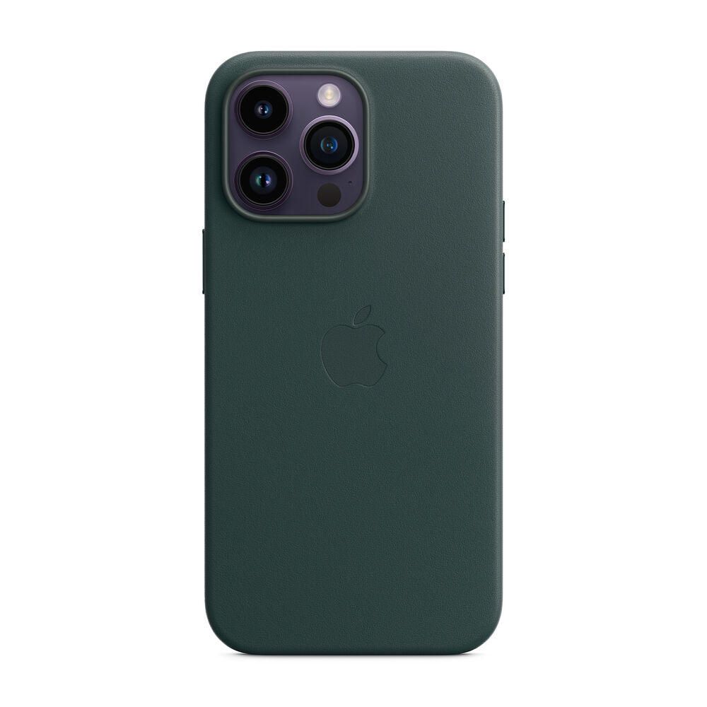 Custodia MagSafe in pelle per iPhone 14 Pro Max - Verde foresta, image number 0