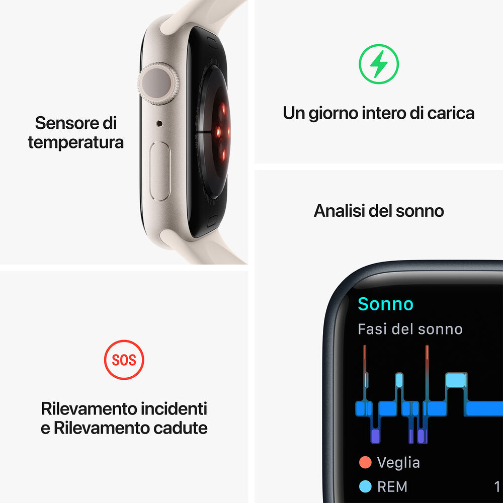 Watch Series 8 GPS 41mm Cassa in alluminio (PRODUCT)RED con Cinturino Sport (PRODUCT)RED - Regular, image number 9