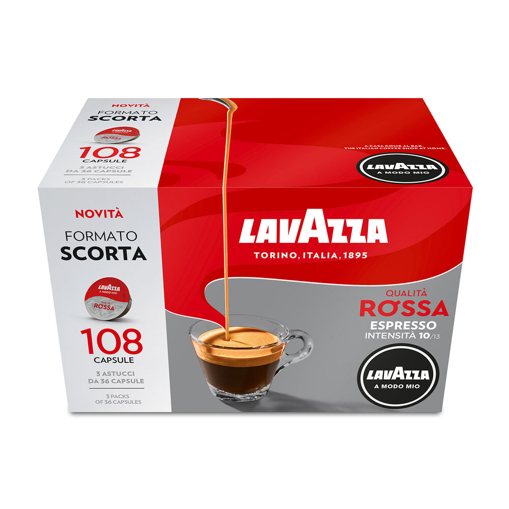 Capsule originali Lavazza per Macchine Espresso Lavazza A Modo Mio Q ROSSA 108 CAPS, 0,81 kg, image number 0