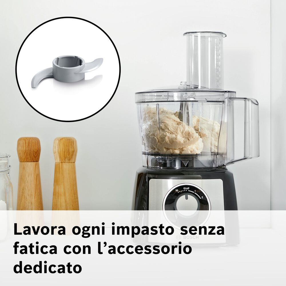  ROBOT DA CUCINA BOSCH MCM3501M, capacit&agrave; della ciotola 2,3 Liter, 800 W, Nero/Inox, image number 12