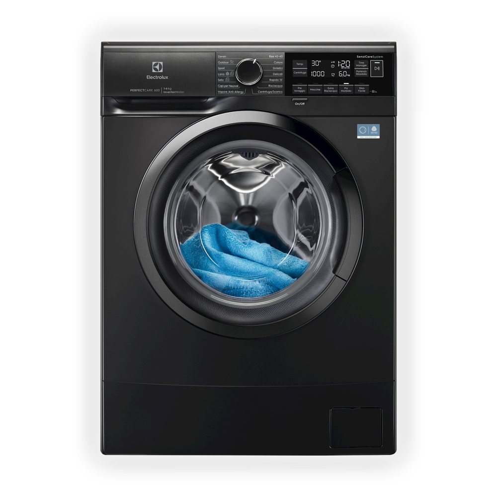 ELECTROLUX EW6S326ABL LAVATRICE, Caricamento frontale, 6 kg, 14 programmi, Profondit&agrave; 37,8 cm, Giri 1200 rpm, Dark Silver, livello rumorosit&agrave; centrifuga 74 dB(A), Classe A - PRMG GRADING ROCN - 14.99%, image number 0