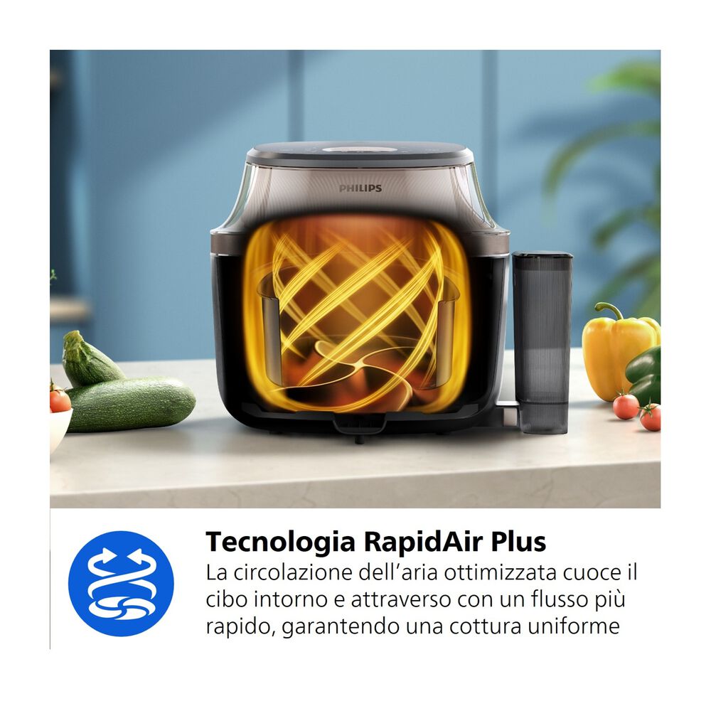 Airfryer Serie 5000 da 7.2L con vapore NA543/00, image number 5
