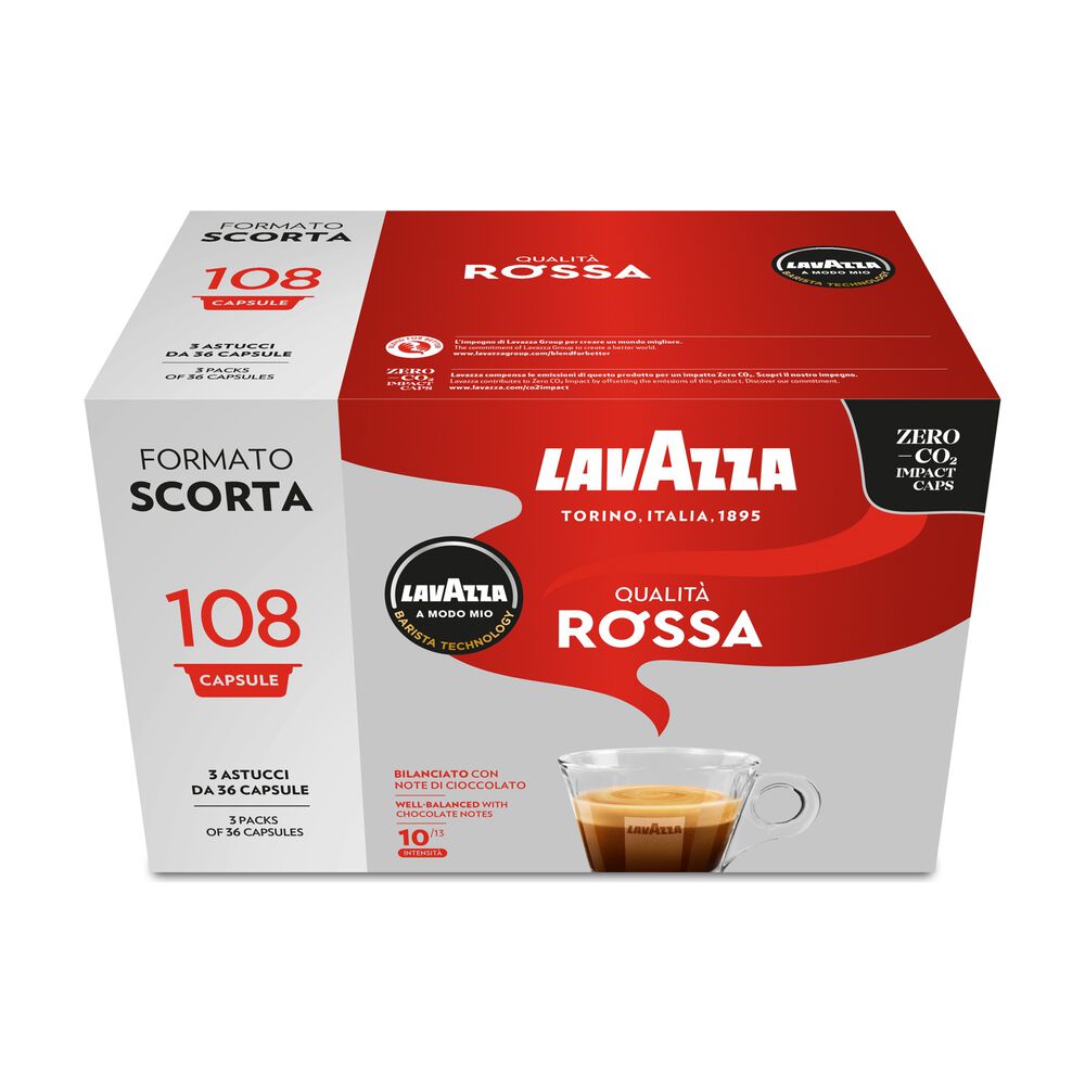 Capsule originali Lavazza per Macchine Espresso Lavazza A Modo Mio Q ROSSA 108 CAPS, 0,81 kg, image number 0