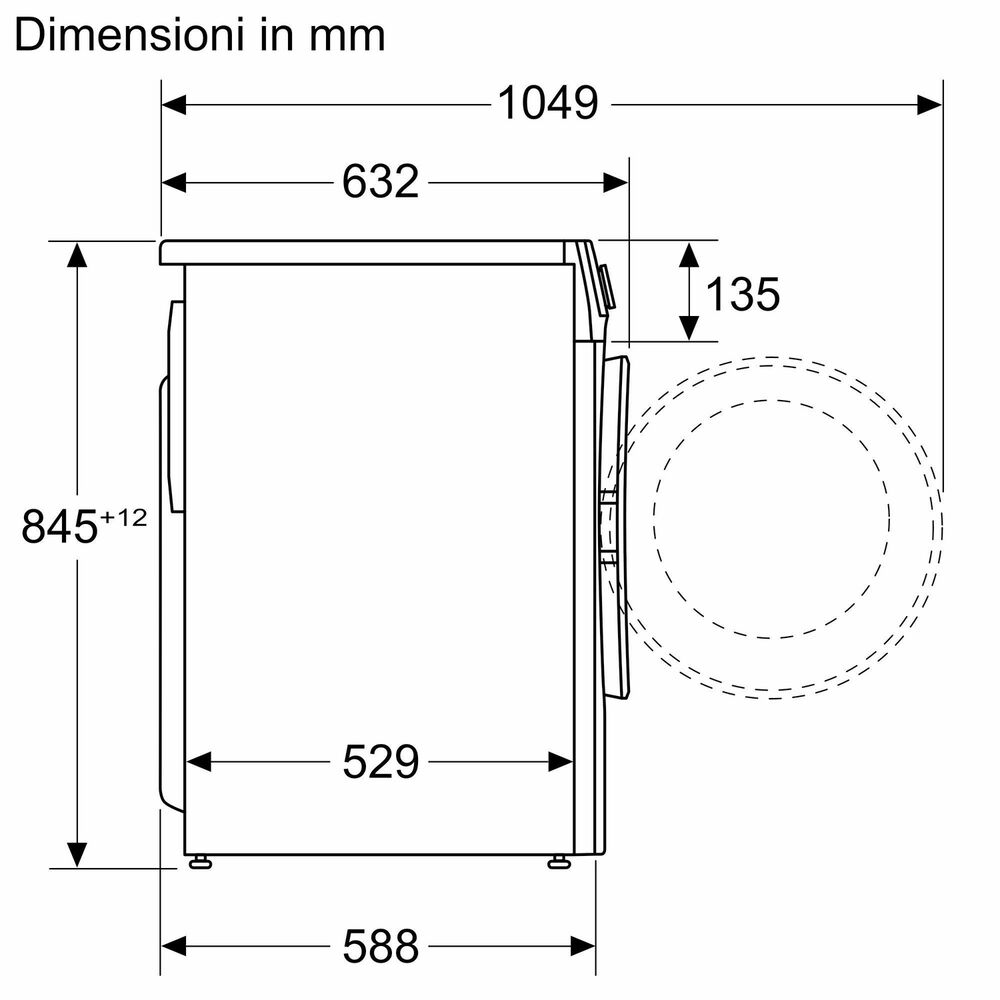 BOSCH WGG244Z5IT LAVATRICE, Caricamento frontale, 9 kg, 14 programmi, Profondit&agrave; 58,8 cm, Giri 1400 rpm, Bianca, livello rumorosit&agrave; centrifuga 71 dB(A), Classe A - PRMG GRADING ROBN - 10%, image number 14