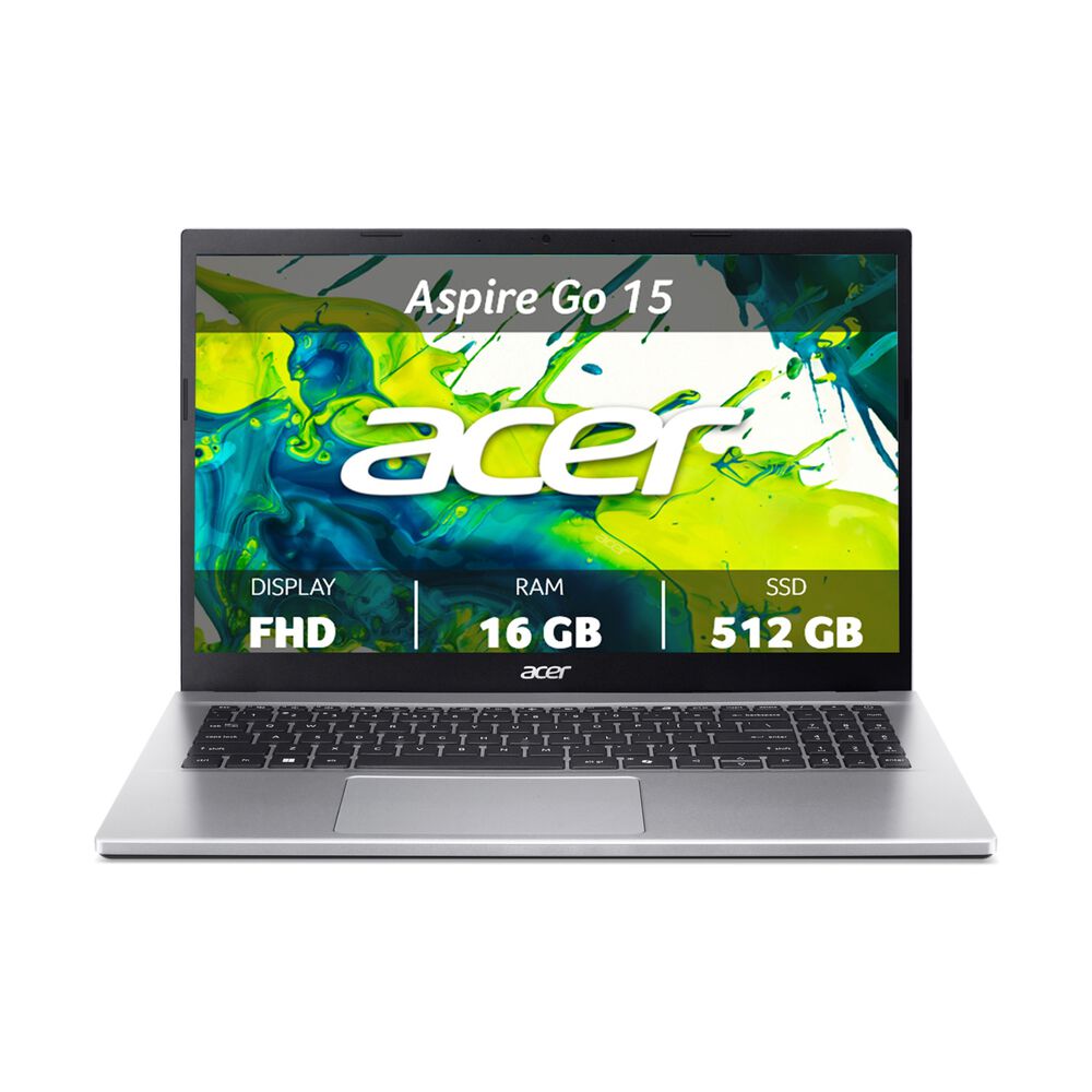 ASPIRE GO 15 AG15-42P NOTEBOOK, 15,6 ", processore AMD Ryzen 7 5825U, AMD Radeon&trade; Onboard Graphics, RAM 16 GB, 512 GB SSD, Silver, Windows 11 Home - PRMG GRADING OOBN - 10%, image number 0