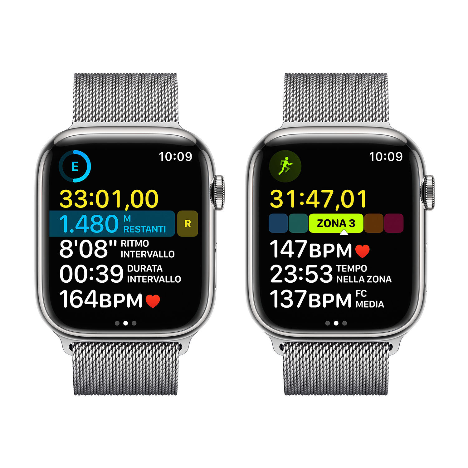 APPLE Watch Series 8 GPS + Cellular 45mm Cassa in acciaio