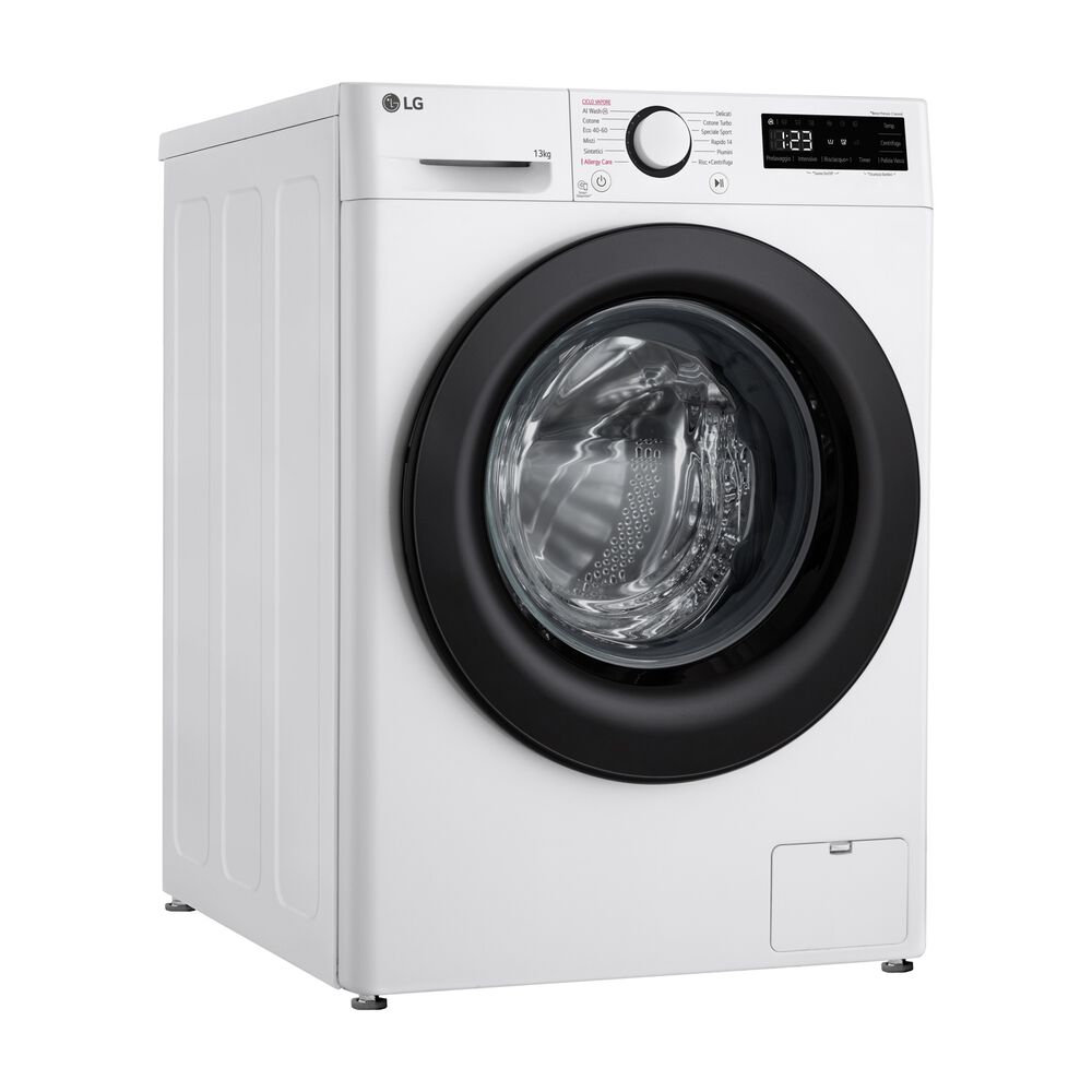 LG AI DD F4R3013NSWB LAVATRICE, Caricamento frontale, 13 kg, 12 programmi, Profondit&agrave; 61,5 cm, Giri 1400 rpm, Bianca, livello rumorosit&agrave; centrifuga 72 dB(A), Classe A - PRMG GRADING ROBN - 10%, image number 2