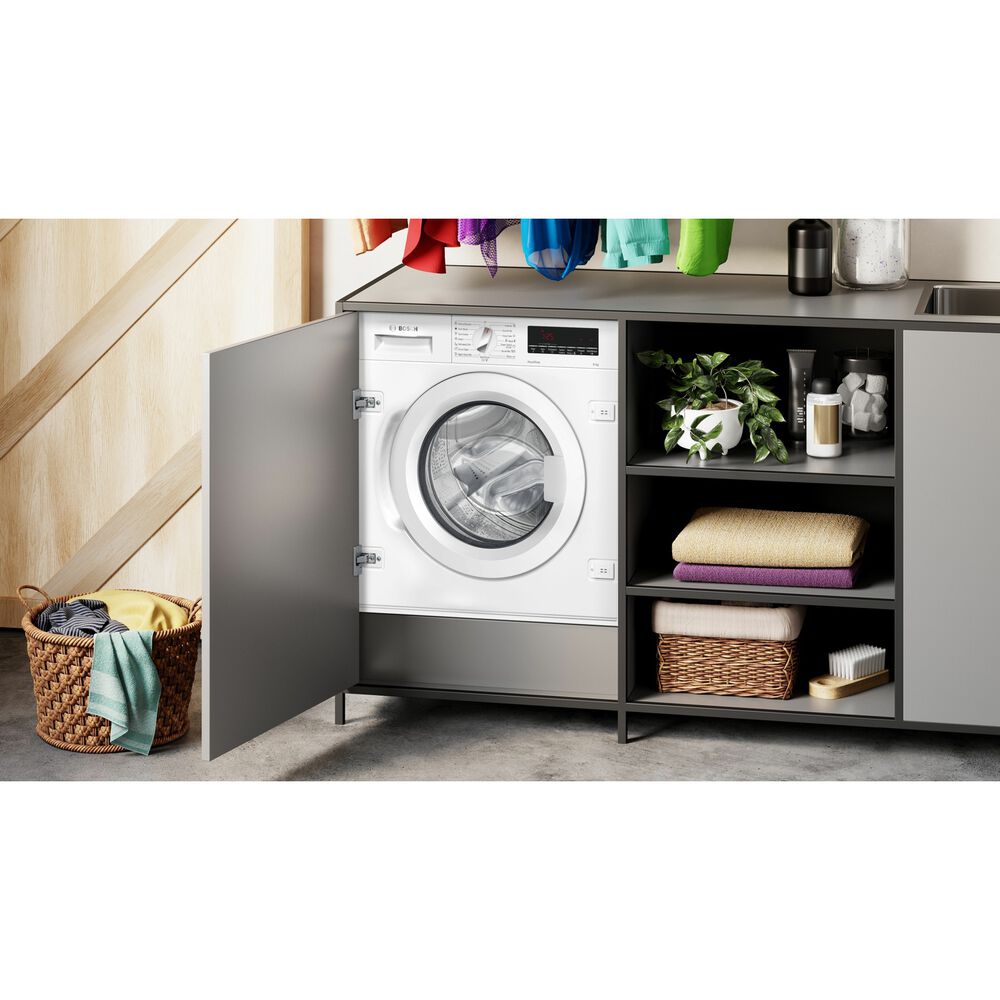 BOSCH WIW28542EU LAVATRICE INCASSO, Caricamento frontale, 8 kg, 14 programmi, Profondit&agrave; 54,4 cm, Giri 1400 rpm, Bianco, livello rumorosit&agrave; centrifuga 66 dB(A), Classe C - PRMG GRADING ROCN - 15%, image number 9