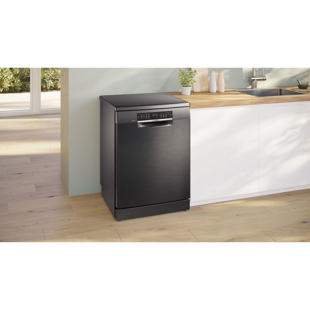 LAVASTOVIGLIE Libera installazione (FS) BOSCH SMS6ECC12E, Programmi 8, Dimensioni: L 60 cm, A 84,5 cm, P 60 cm, Rumorosit&agrave; 42 dB(A), Consumo di acqua 9 l, Acciaio nero anti-impronta, Classe A - PRMG GRADING ROBN - 10%, image number 2
