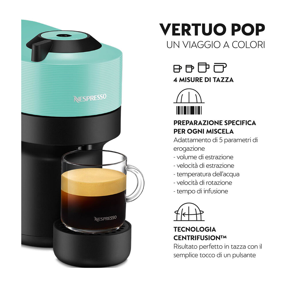 Vertuo Pop XN9204K MACCHINA CAFFÈ CAPSULE, AQUA MINT, image number 1