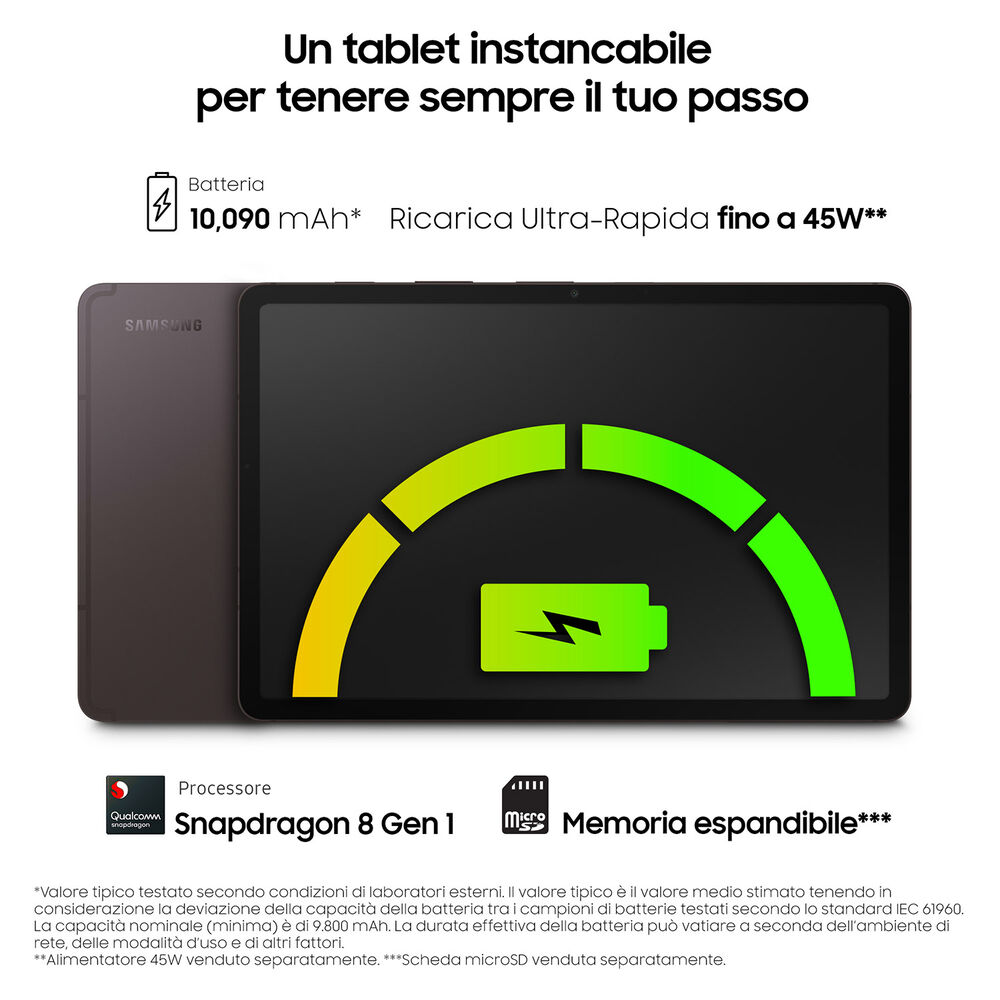  Tablet SAMSUNG Galaxy Tab S8+ WIFI, 128 GB, No, 12,4 pollici, image number 5