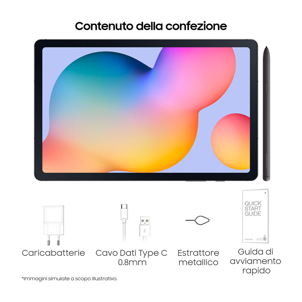  Tablet SAMSUNG SM-P613NZA TB S6 LITE, 128 GB, No, 10,4 pollici, image number 8