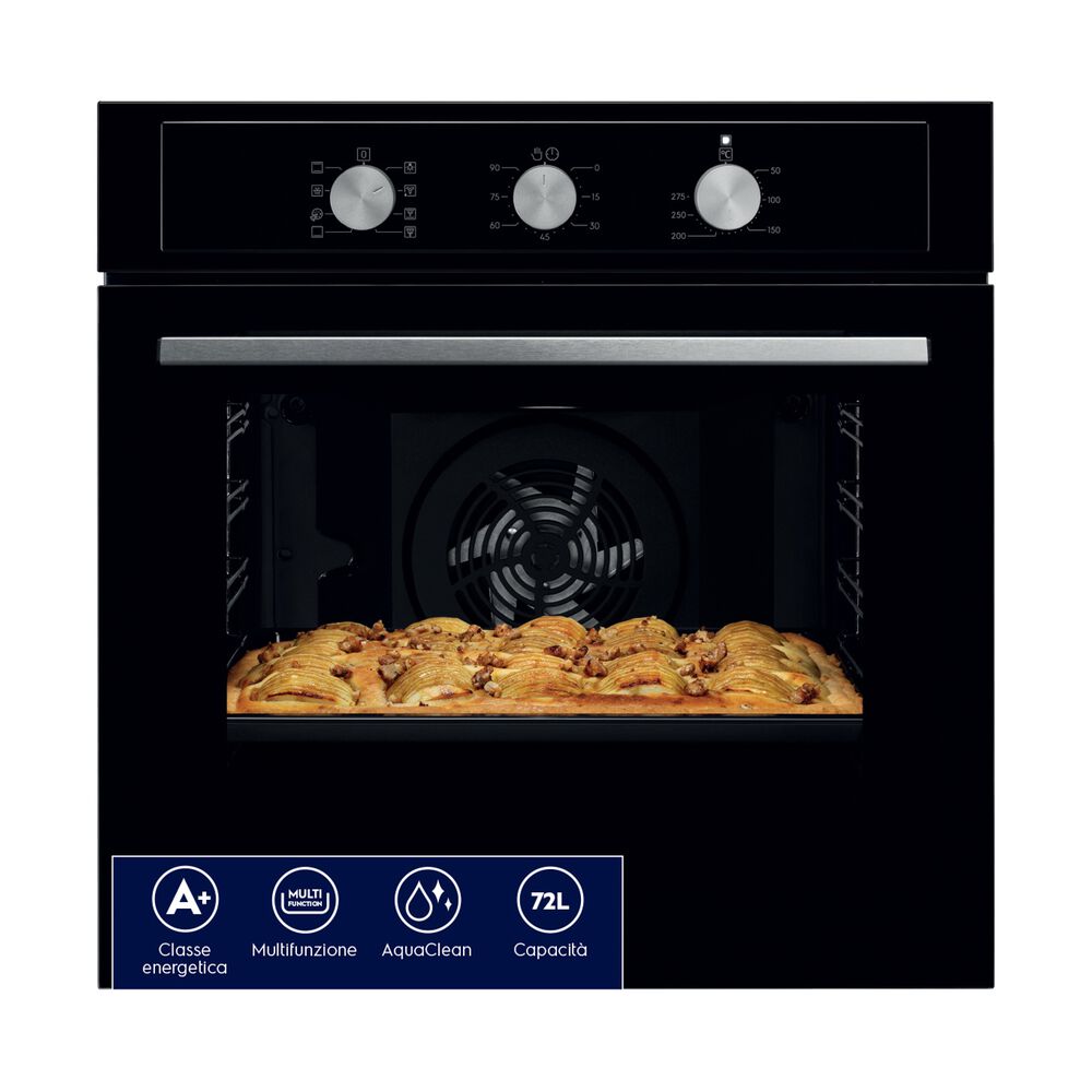 EOH2H04K FORNO INCASSO Capacit&agrave; 72 l, dimensoni: L 59,4 cm-A 58,9 cm-P 56,9 cm, Nero, classe A+ - PRMG GRADING ROBN - 10%, image number 0
