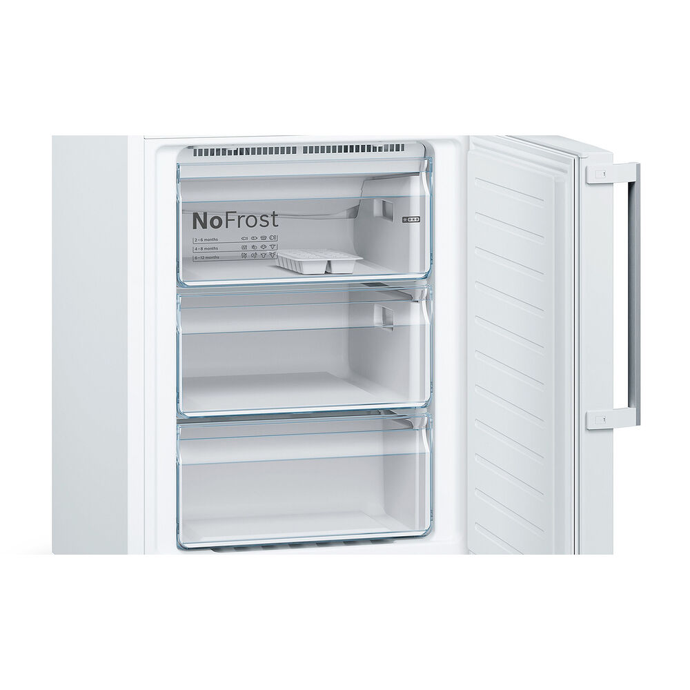 FRIGORIFERO COMBINATO KGN39VWEQ, Capacit&agrave; netta totale 368 l, Rumorosit&agrave;: 39 dB(A), 5 ripiani, Dimensioni: L 60 cm A 203 cm P 70 cm, Bianco, Classe E - PRMG GRADING ROBN - 10%, image number 2