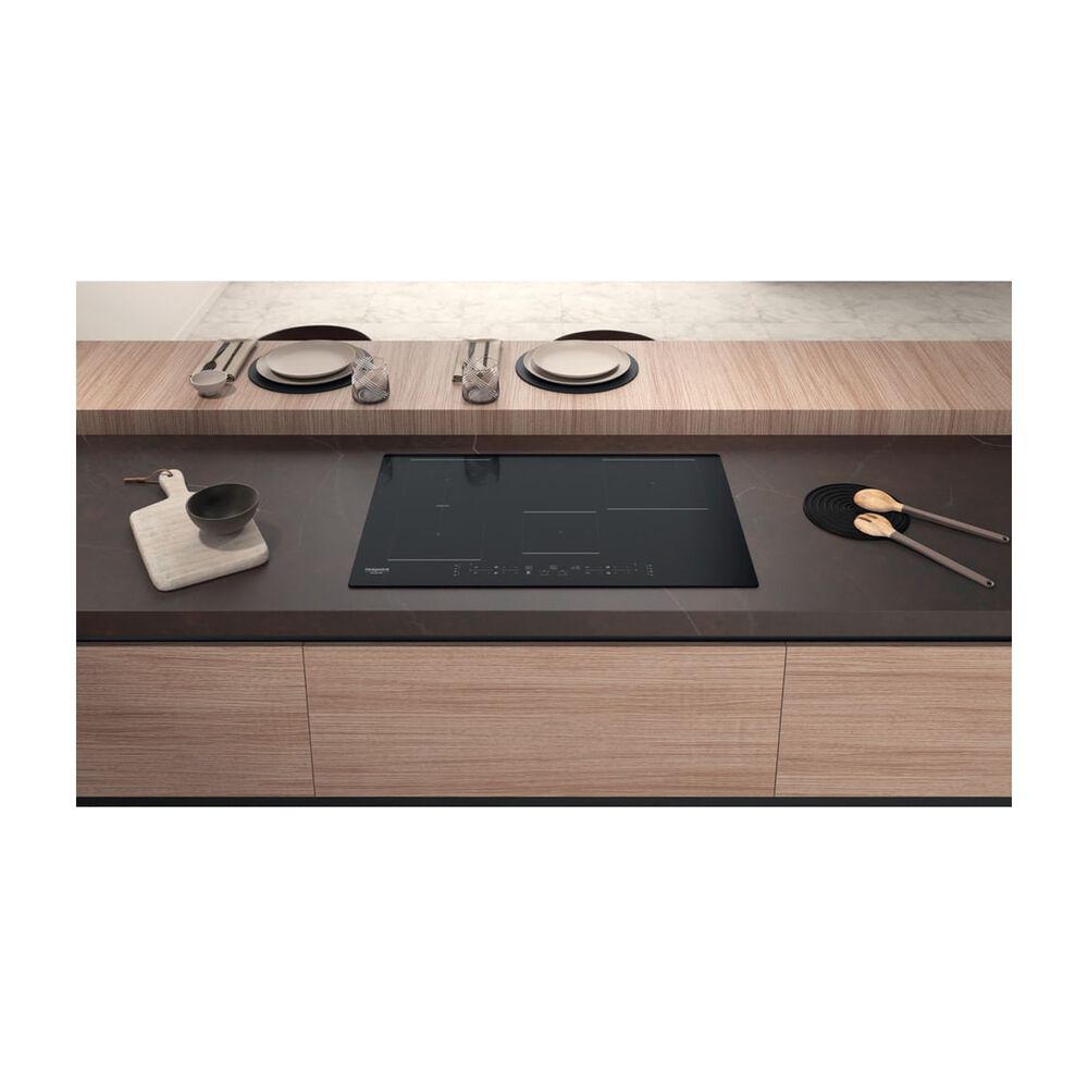  PIANO COTTURA HOTPOINT HB 0577B NE, zone cottura 4, image number 8