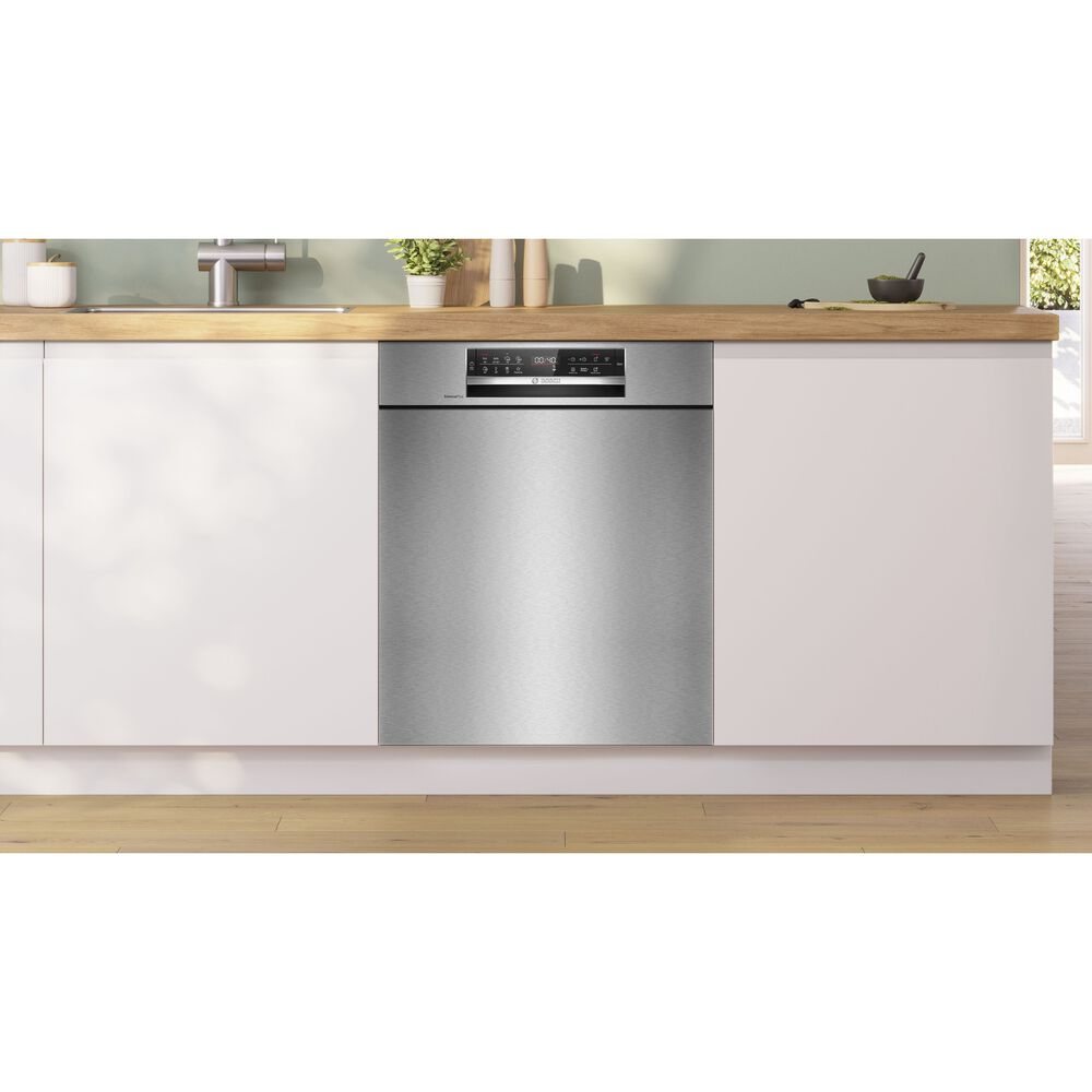 LAVASTOVIGLIE INCASSO Incasso sottopiano SMU6ECS12E, Programmi 8, Dimensioni: L 59,8 cm, A 81,5 cm, P 57,3 cm, Rumorosit&agrave; 42 dB(A), Consumo di acqua 9 l, Acciaio spazzolato, Classe A - PRMG GRADING ROBN - 10%, image number 5