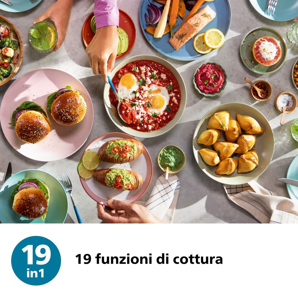 Airfryer Serie 5000 da 9L cottura vapore NA552/00, image number 3