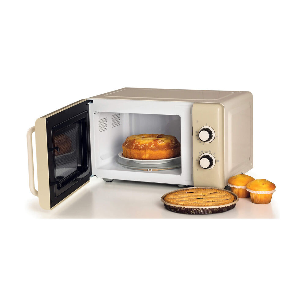 MICROONDE FORNO MW VINTAGE 20 LT, capacit&agrave; 20 l, potenza microonde max 800 W, 6 livelli di potenza, Beige  - PRMG GRADING ROAN - 5%, image number 1