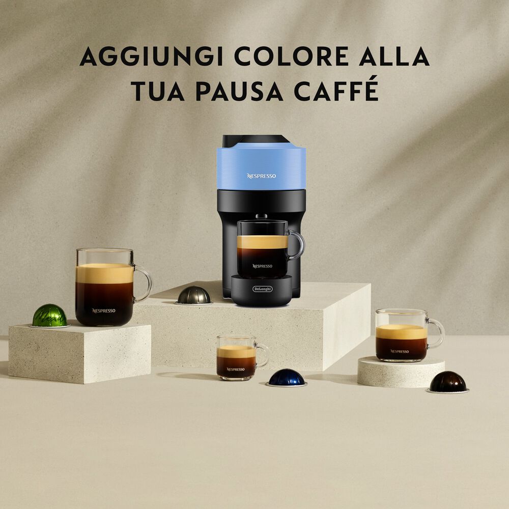 DE LONGHI ENV90.A MACCHINA CAFFÈ CAPSULE, Celeste, image number 8