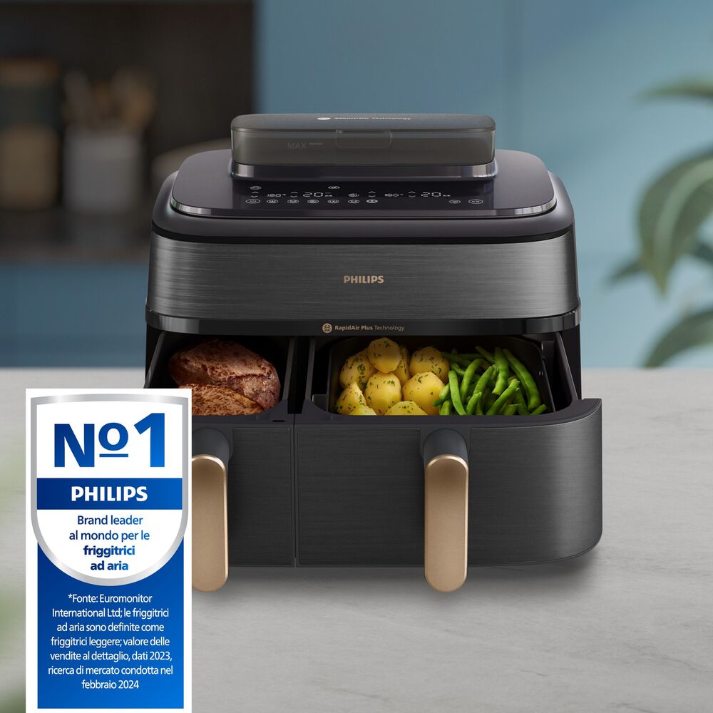 Airfryer Serie 5000 da 9L cottura vapore NA552/00, image number 6