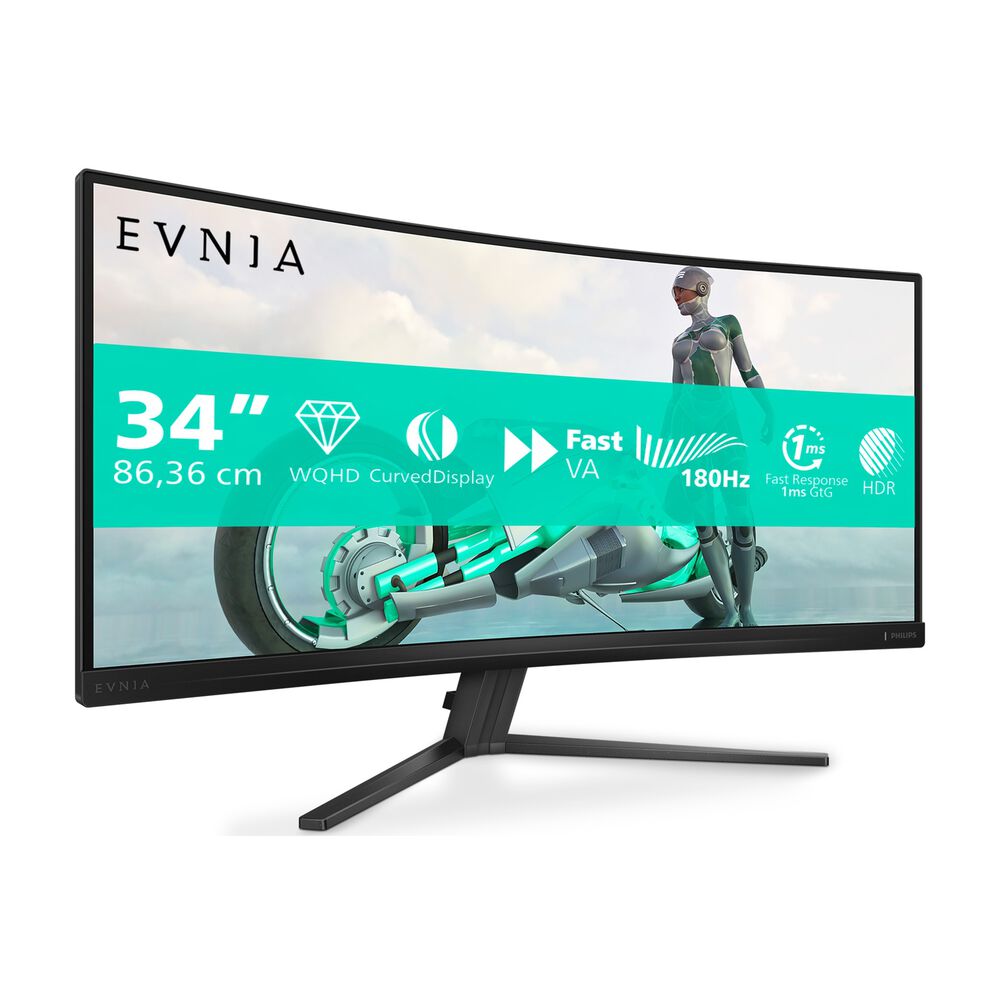 EVNIA 34M2C3500L/00 Monitor Gaming Curvo, 34 ", WQHD, 3440 x 1440 Pixel, tempo di risposta 1 ms, refresh rate 180 Hz - PRMG GRADING OOCN - 15%, image number 1