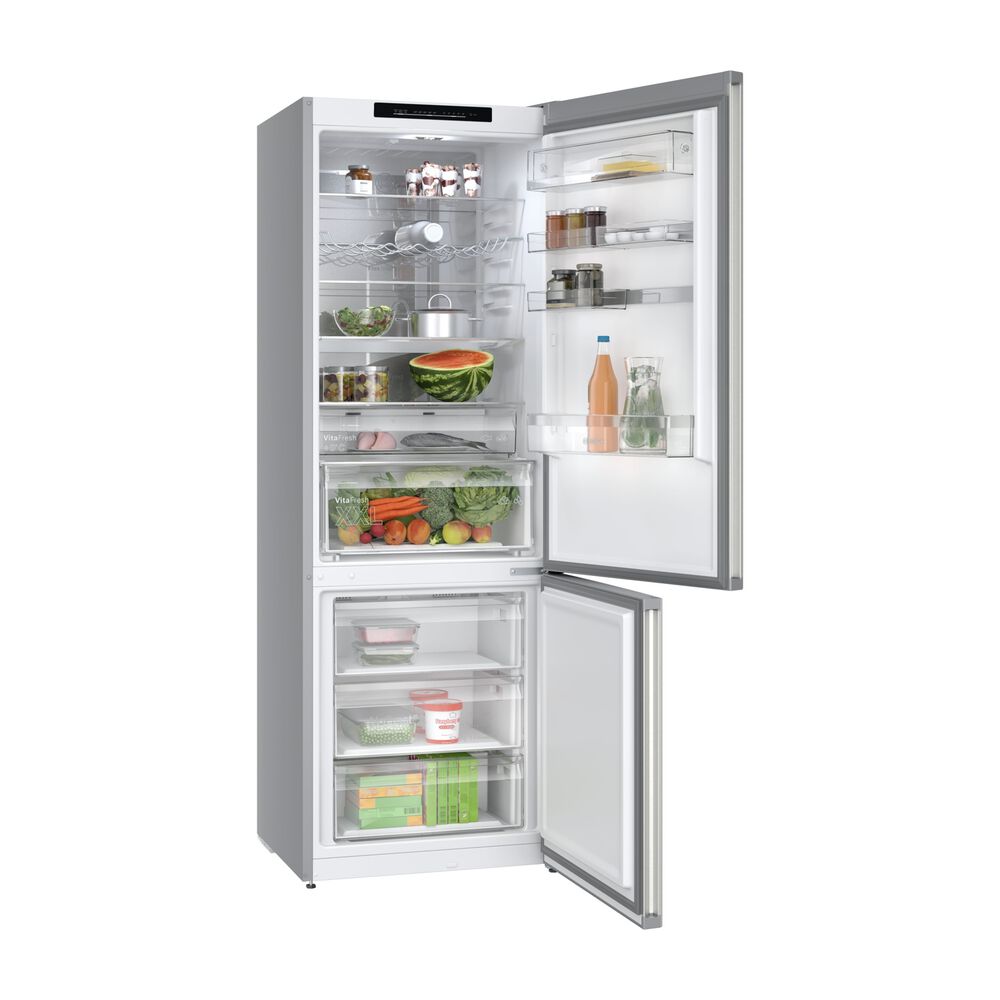 FRIGORIFERO COMBINATO BOSCH KGN494ICF, Capacit&agrave; netta totale 440 l, Rumorosit&agrave;: 35 dB(A), 5 ripiani, Dimensioni: L 70 cm A 203 cm P 66,7 cm, Acciaio Antimpronta, Classe C - PRMG GRADING ROBN - 10%, image number 5