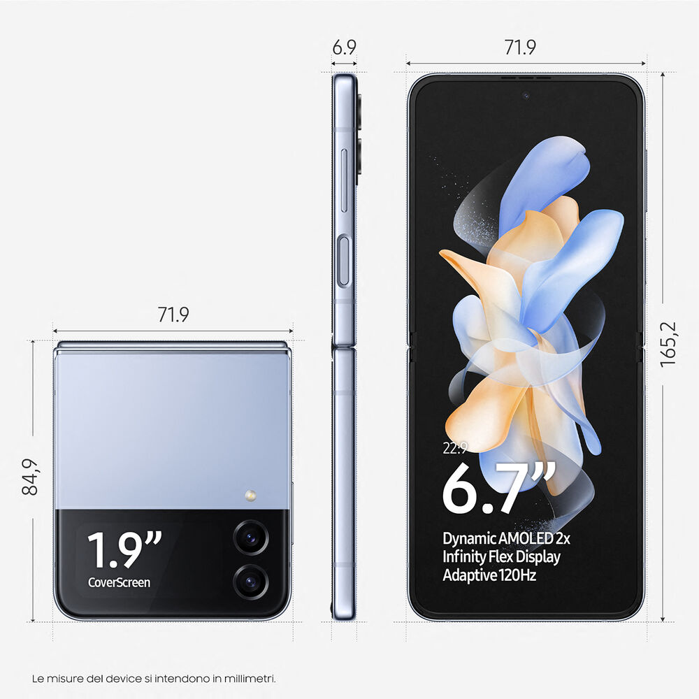 Galaxy Z Flip4, 256 GB, BLUE, image number 1