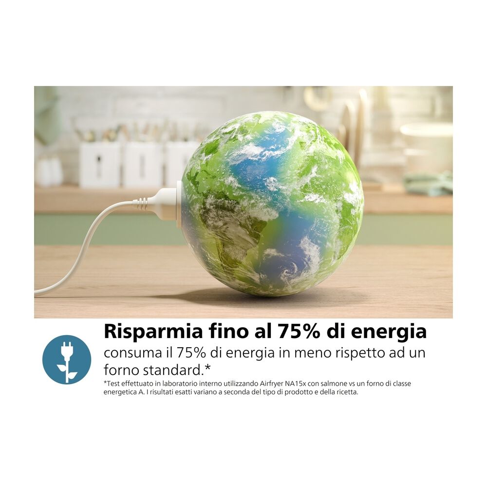 Airfryer Serie 1000 doppio cestello 7.1L NA150/00, image number 3