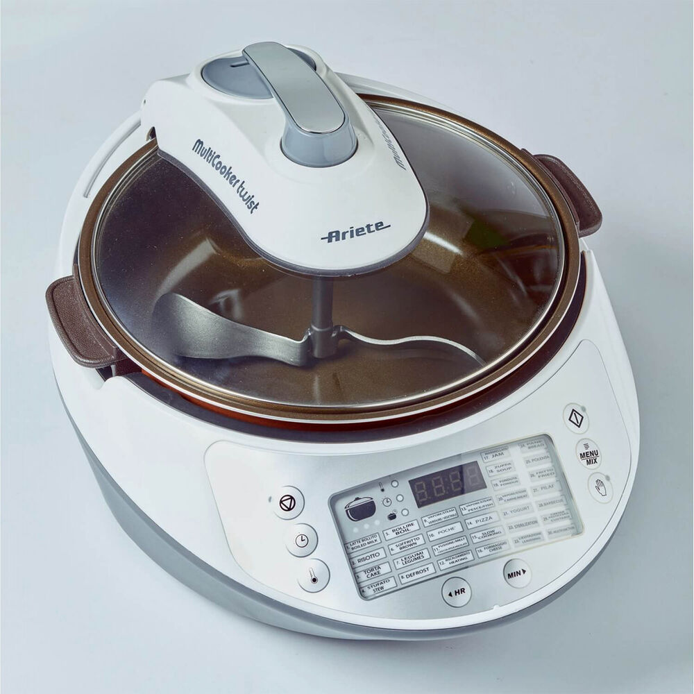  MULTICOOKER ARIETE MULTICOOKER TWIST, capacità della ciotola 5 l, 1900 W, BIANCO-METAL, image number 1