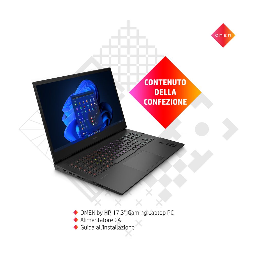 OMEN 17-CK1028NL, 17,3 pollici, processore Intel® Core™ i7, NVIDIA GeForce RTX 3070 Ti, 16 GB, SSD 1000 GB, Black, image number 8