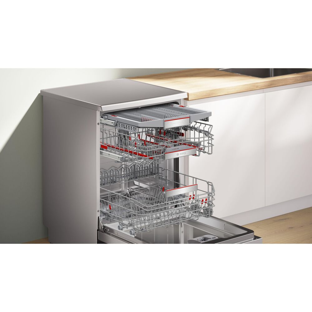 LAVASTOVIGLIE Libera installazione (FS) BOSCH SMS8ECI02E, Programmi 7, Dimensioni: L 60 cm, A 84,5 cm, P 60 cm, Rumorosit&agrave; 42 dB(A), Consumo di acqua 9,5 l, Acciaio anti-impronta, Classe A - PRMG GRADING ROBN - 10%, image number 9