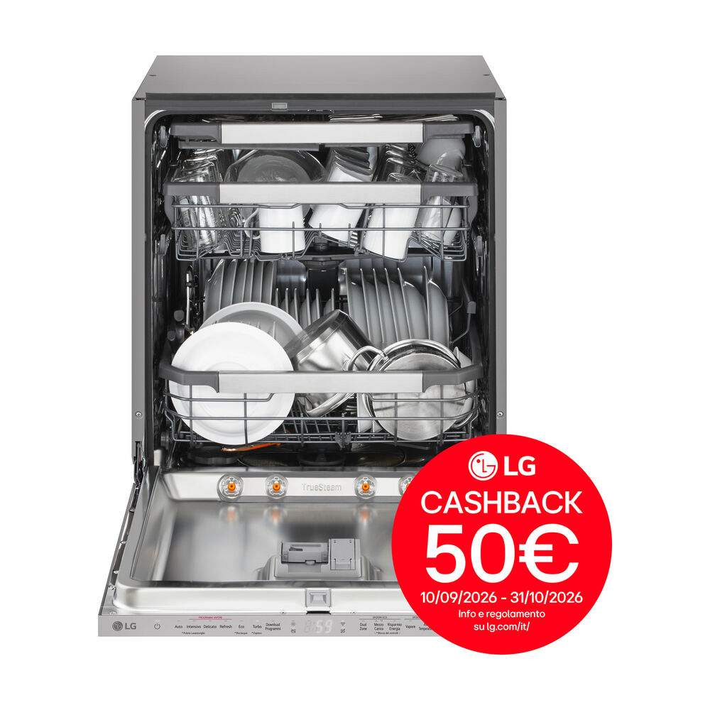 LAVASTOVIGLIE INCASSO Pannello frontale non in dotazione QuadWash DB597TXS, Programmi 10, Dimensioni: L 59,8 cm, A 81,5 cm, P 55,4 cm, Rumorosit&agrave; 43 dB(A), Consumo di acqua 9,5 l, Noble Steel, Classe A - PRMG GRADING ROBN - 10%, image number 1