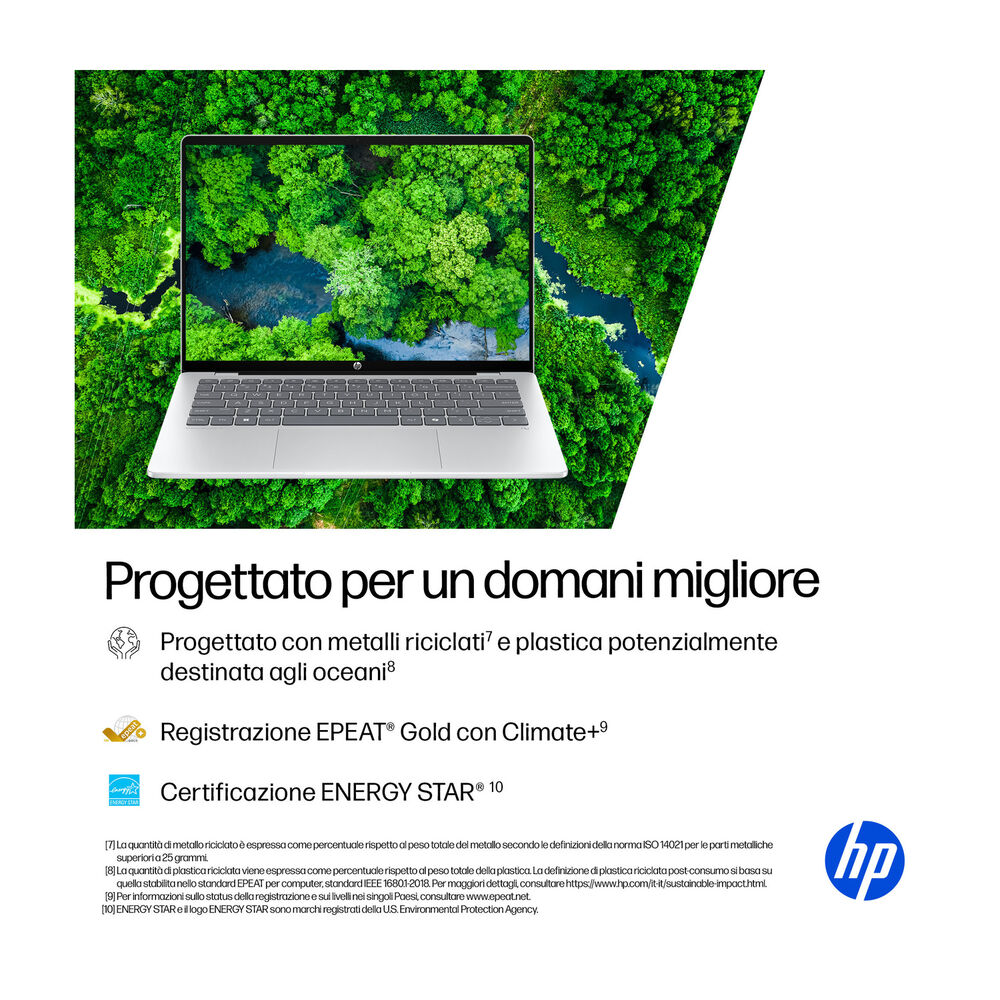 HP OMNIBOOK 5 14-HE0003NL NOTEBOOK, 14 ", processore Qualcomm Snapdragon X X1-26-100, Qualcomm Adreno&trade; Onboard Graphics, RAM 16 GB, 512 GB SSD, Silver, Windows 11 Home - PRMG GRADING OOBN - 10%, image number 9