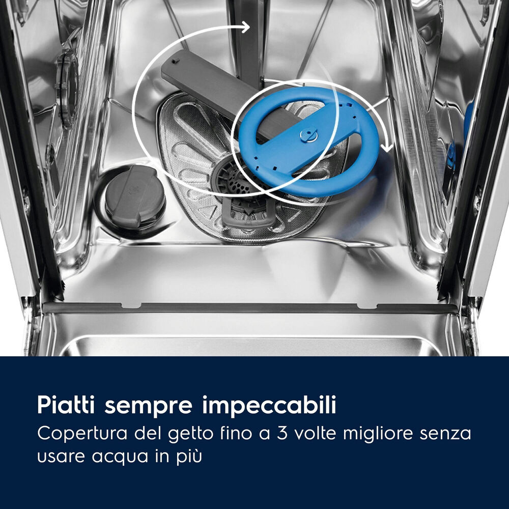 LAVASTOVIGLIE INCASSO Pannello frontale non in dotazione ELECTROLUX EEZ68600W, Programmi 8, Dimensioni: L 59,6 cm, A 81,8 cm, P 56 cm, Rumorosit&agrave; 43 dB(A), Consumo di acqua 10,9 l, Bianco, Classe A - PRMG GRADING ROBN - 10%, image number 11