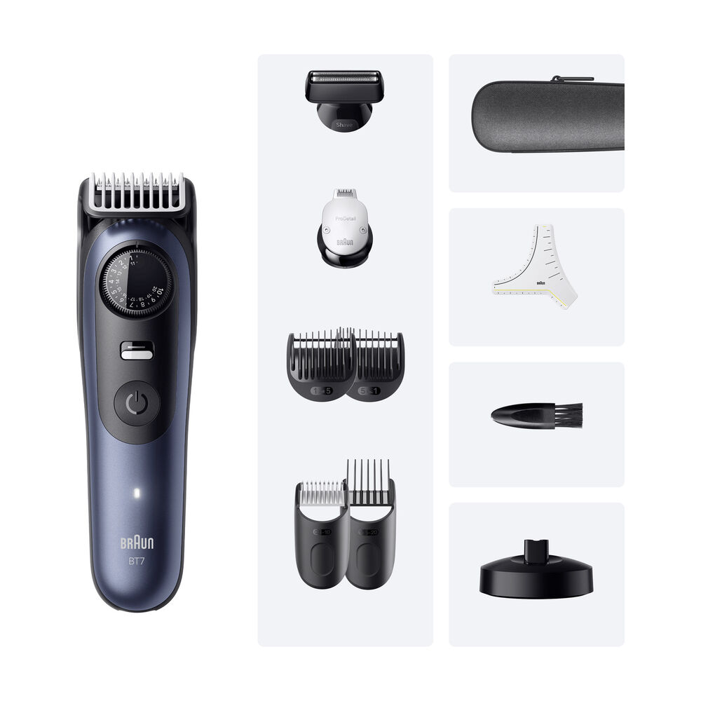 Regolabarba SERIES 7, lama ProBlade, tecnologia AutoSense, 40 impostazioni di lunghezza a intervalli di 0,5 mm, rifinitori di precisione, 1 stencil per barba, batteria di lunga durata - PRMG GRADING OOBN - 10%, image number 6