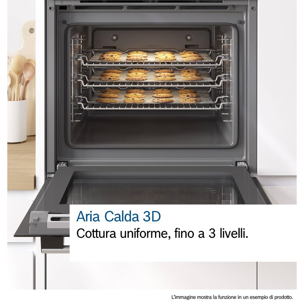 HBF011BA2 FORNO INCASSO Capacit&agrave; 66 l, dimensoni: L 59,4 cm-A 59,5 cm-P 54,8 cm, Nero, classe A - PRMG GRADING ROBN - 10%, image number 7