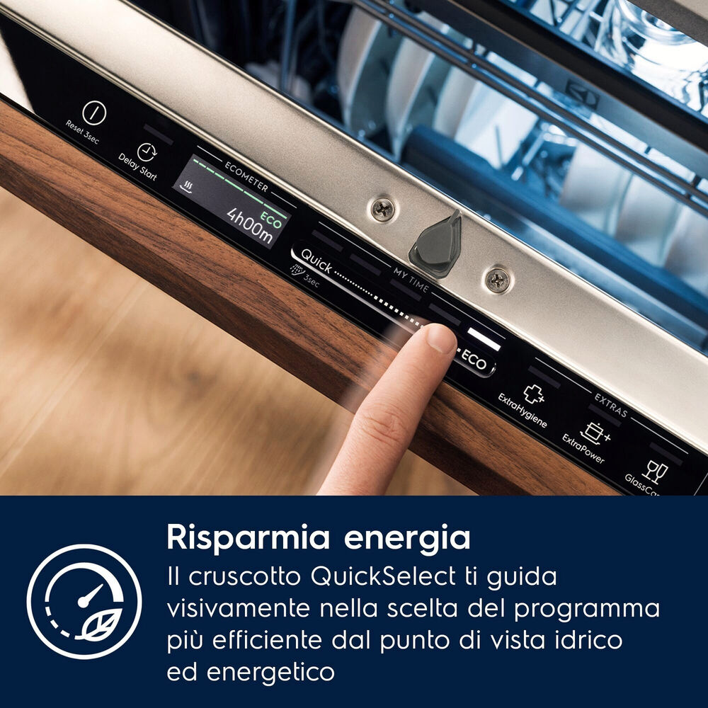 LAVASTOVIGLIE INCASSO Pannello frontale non in dotazione ELECTROLUX EEZ68600W, Programmi 8, Dimensioni: L 59,6 cm, A 81,8 cm, P 56 cm, Rumorosit&agrave; 43 dB(A), Consumo di acqua 10,9 l, Bianco, Classe A - PRMG GRADING ROBN - 10%, image number 13