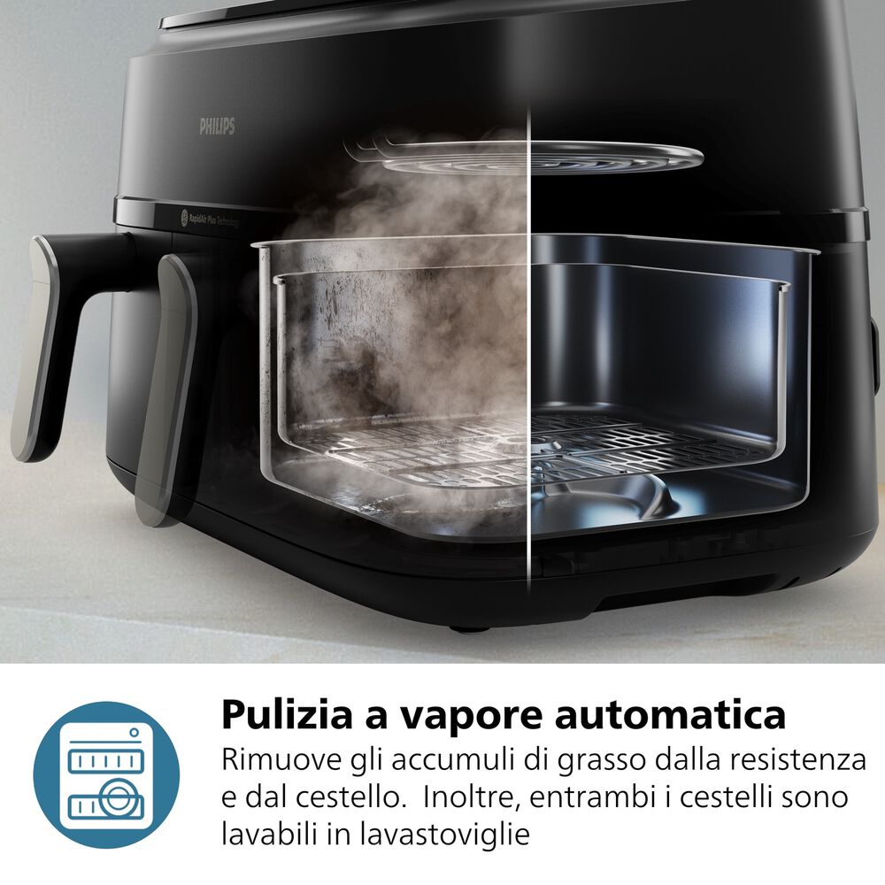Airfryer Serie 5000 da 9L cottura vapore NA552/00, image number 12