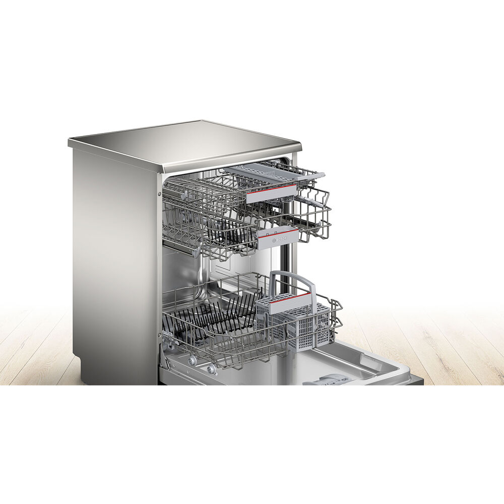 LAVASTOVIGLIE Libera installazione (FS) SMS4ENI06E, Programmi 6, Dimensioni: L 60 cm, A 84,5 cm, P 60 cm, Rumorosit&agrave; 42 dB(A), Consumo di acqua 9 l, Acciaio, Classe B - PRMG GRADING ROBN - 10%, image number 5