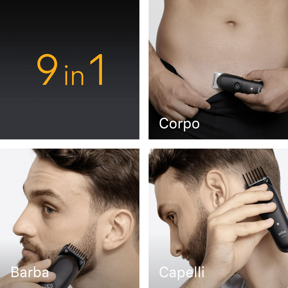 Regolabarba e capelli All-in-One Series 5, 14 livelli di taglio, lama skinguard, 7 pettini, 1 spazzola per la pulizia e 1 custodia - PRMG GRADING OOAN - 4.98%, image number 2