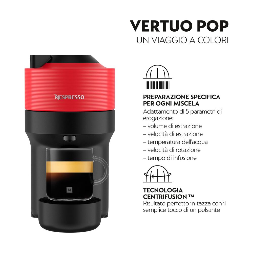 Vertuo Pop XN9205K MACCHINA CAFF&Egrave; CAPSULE, Spicy Red, image number 7