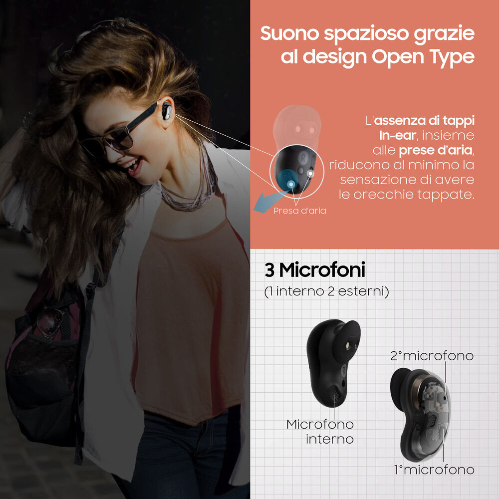 Galaxy Buds Live AURICOLARI WIRELESS, Mystic Bronze, image number 4
