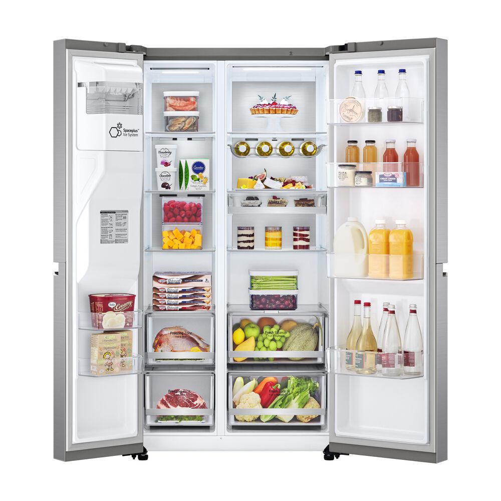 Frigorifero americano GSLV90PZAD, Sistema Multi Flow: S&igrave;; Sistema raffreddamento frigorifero: No Frost; Sistema raffreddamento congelatore: No Frost, Capacit&agrave; netta totale 635 l, Rumorosit&agrave;: 35 dB(A), LAN wireless, Dispenser acqua, Dispenser ghiaccio, Dimensioni: L 91,3 cm A 179 cm P 73,5 cm, Inox Premium, Classe D - PRMG GRADING ROCN - 14.99%, image number 8