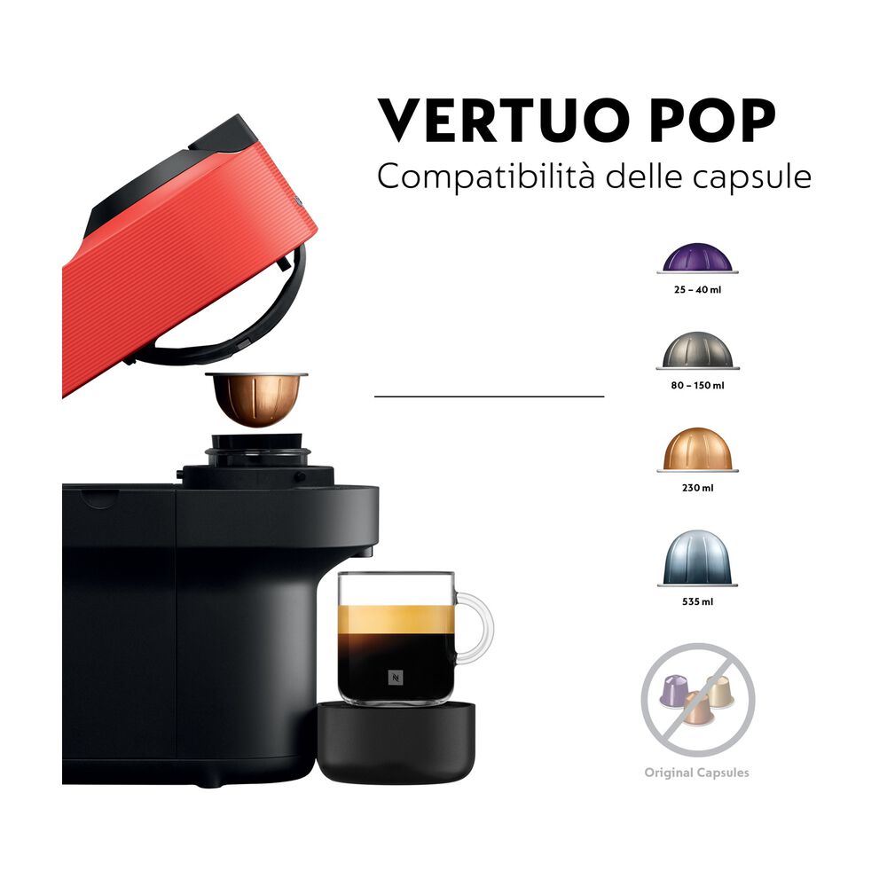 Vertuo Pop XN9205K MACCHINA CAFF&Egrave; CAPSULE, Spicy Red, image number 10