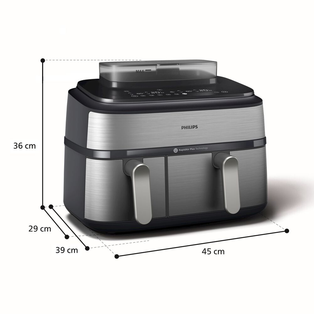 Airfryer Serie 5000 da 9L cottura vapore NA555/00, image number 7