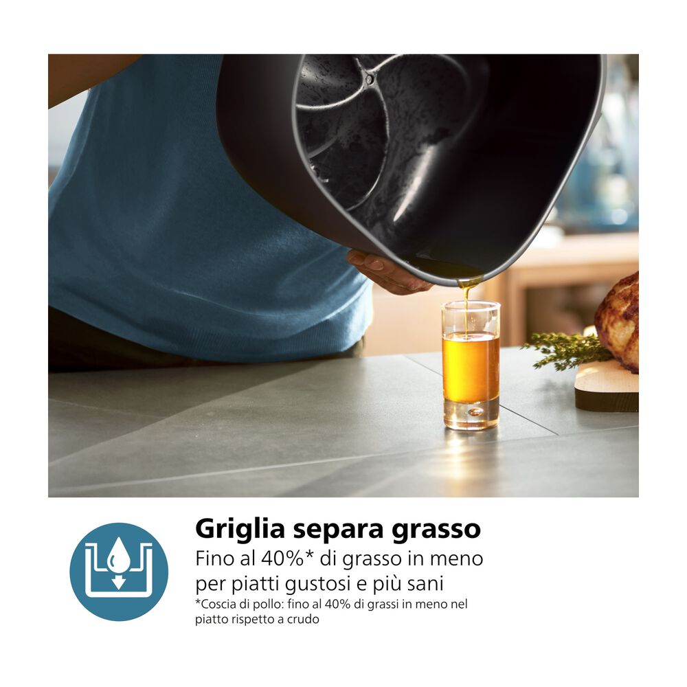 Airfryer Serie 5000 da 9L cottura vapore NA552/00, image number 13