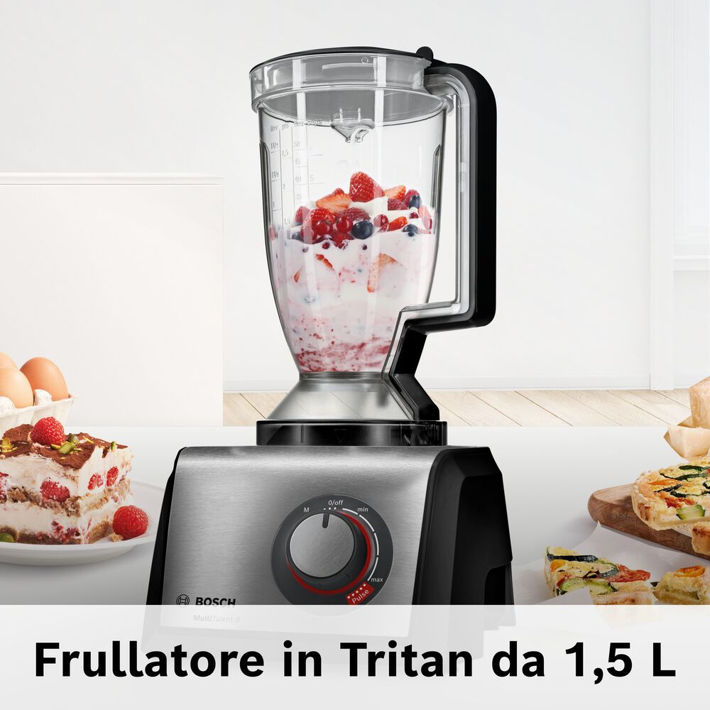  ROBOT DA CUCINA BOSCH MC812M844, capacit&agrave; della ciotola 3,9 Liter, 1250 W, Nero/Inox, image number 2
