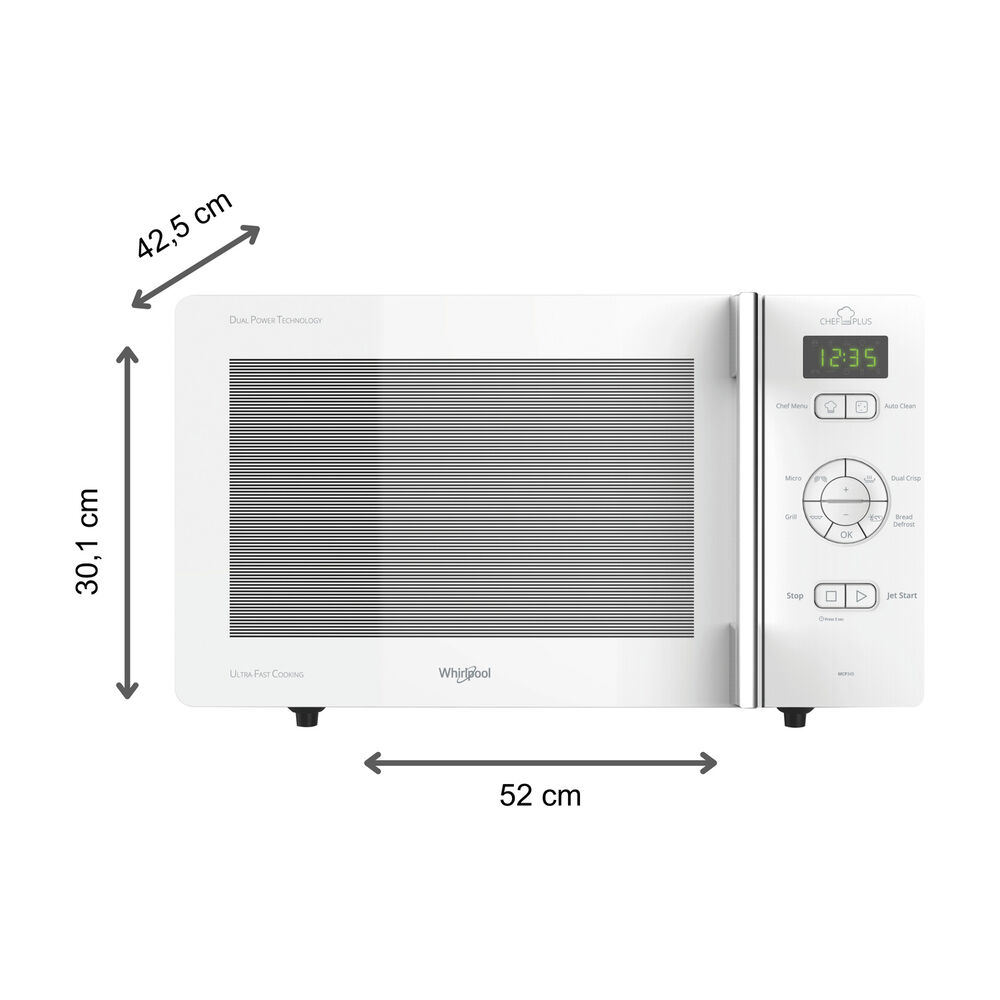 MCP345WH MICROONDE+GRILL+CRISP, 800 W, image number 2