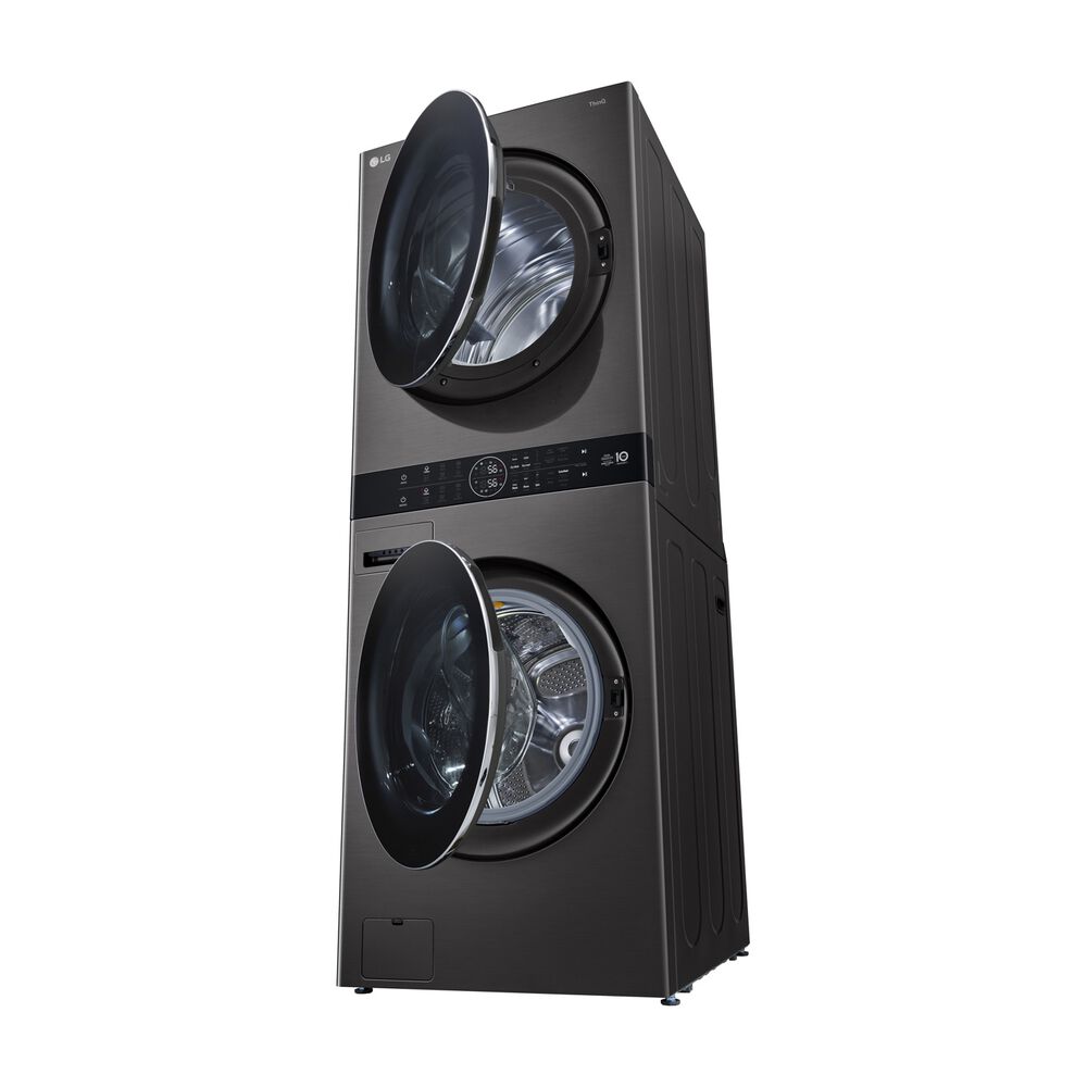 LG WT1716BBF LAVASCIUGA, Caricamento frontale, capacit&agrave; lavaggio 17 kg, capacit&agrave; asciugatura 16 kg, 6 programmi, Profondit&agrave; 77 cm, Giri 1100 rpm, Essence Black Steel, Classe E - PRMG GRADING ROBN - 10%, image number 7