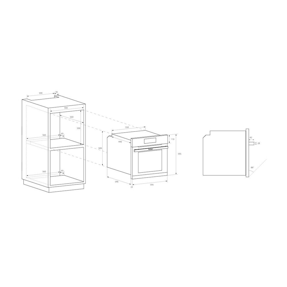 HWO60SM5T9BH FORNO INCASSO, classe A+, image number 5